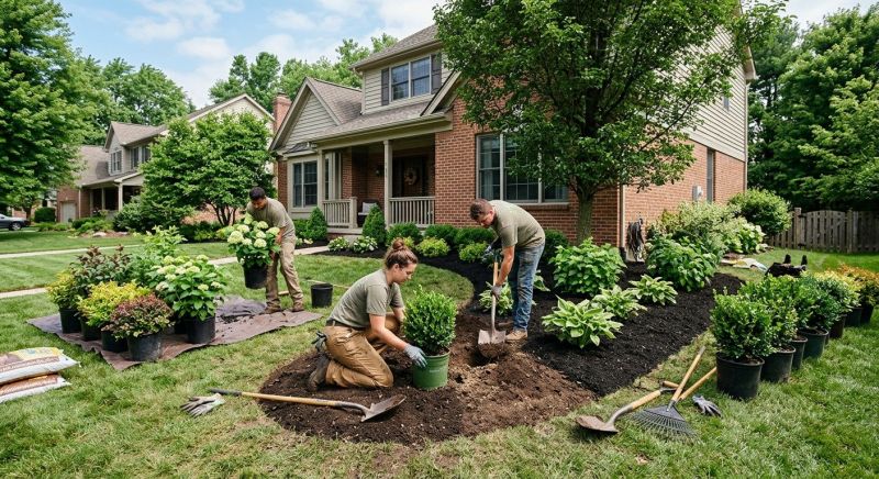 Cedar Mulch Installation in Ventura County, CA